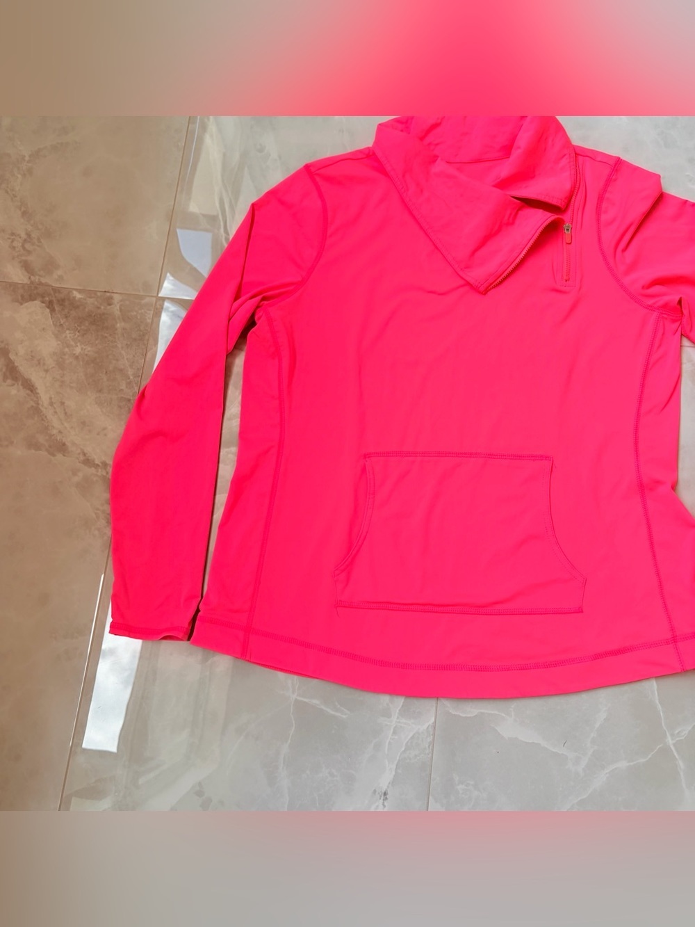 Womens Jofit Hot Pink Golf Jacket  Asymmetrical Zipper Hot Pink Active Size XL - Picture 4 of 8